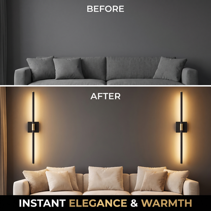 Cordless Rechargeable Wall Lamp — Dimmable LED with Remote, Set of 2